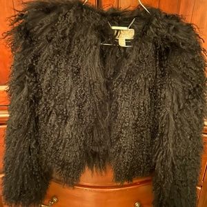 Michael Kors Mongolian Lamb Fur Jacket Sz.XXS